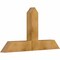 Ekena Millwork Portland Rough Sawn Timber Gable Bracket, Western Red Cedar, 48"W x 26"H x 4"D x 6"F, 13/12 Pitch GBW048X26X0406POR00RWR - alternate 5